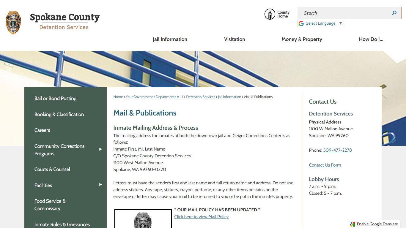 Mail & Publications | Spokane County, WA