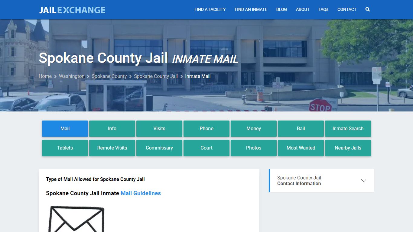 Inmate Mail - Spokane County Jail, WA - Jail Exchange